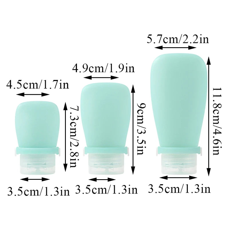 Silicone Travel Bottles | 30ml | 60ml | 90ml