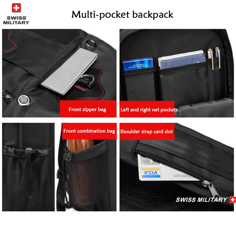 Expandable Waterproof Travel Backpack – USB, Hiking & Climbing Gear Bag