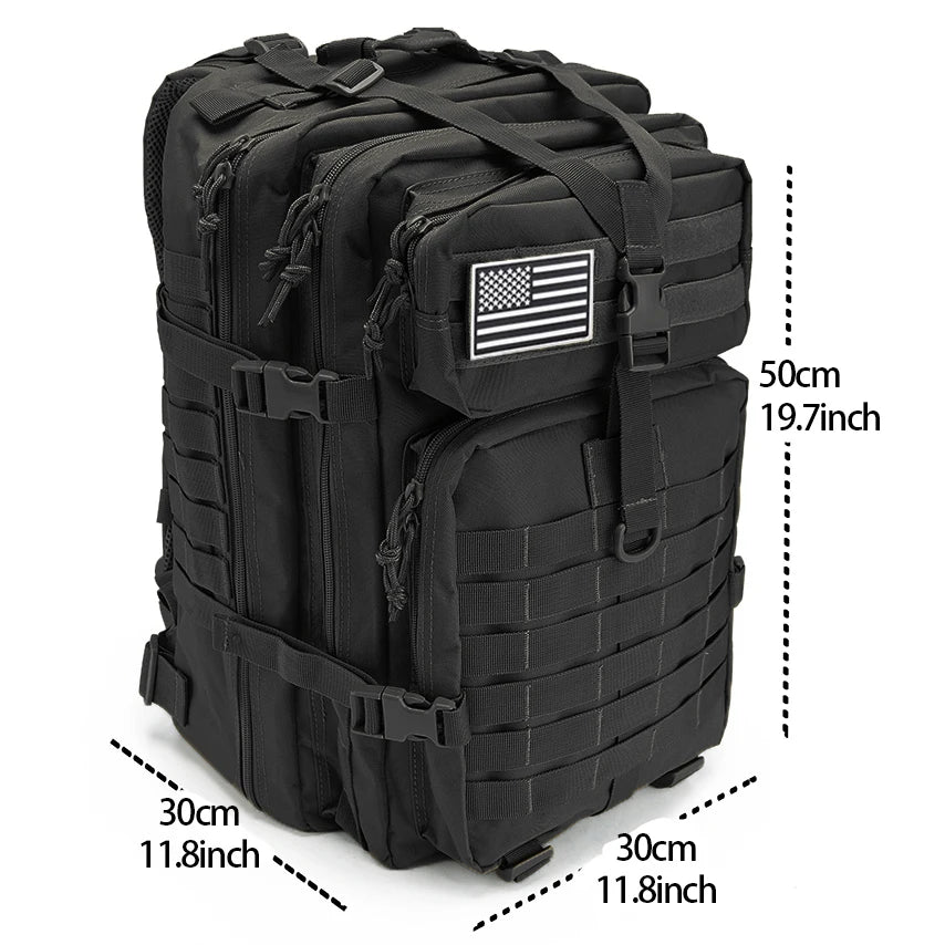 MOLLE Tactical Bag – 30L/50L Outdoor Travel Backpack