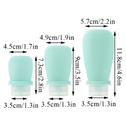 Silicone Travel Bottles | 30ml | 60ml | 90ml