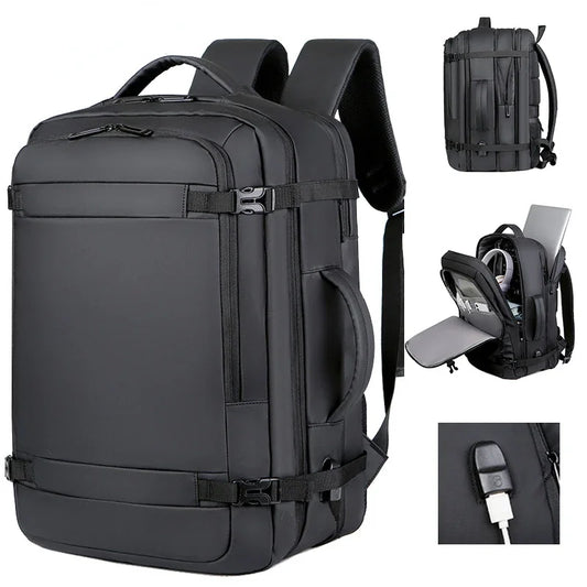 40L Expandable USB Travel Backpack