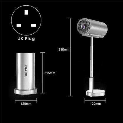 Portable Mini Projector with Adjustable Height