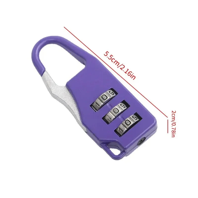 Small Zinc Alloy 3 Digit Password Lock