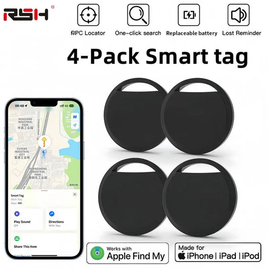 4-Pack GPS Tracker Bluetooth Smart air tag