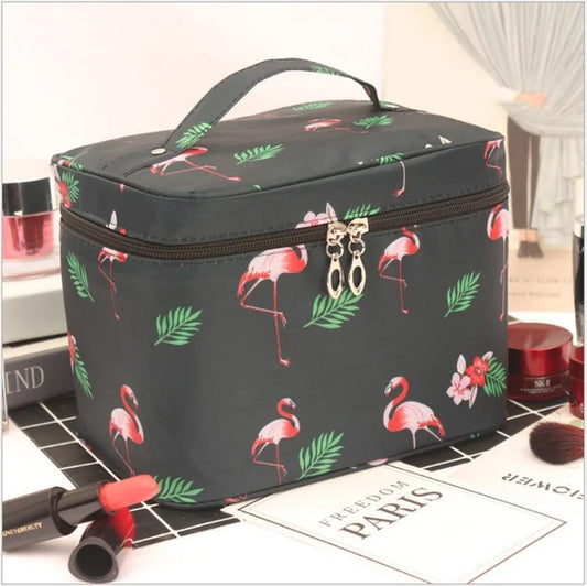 Large Capacity Cosmetic Bag with Zipper