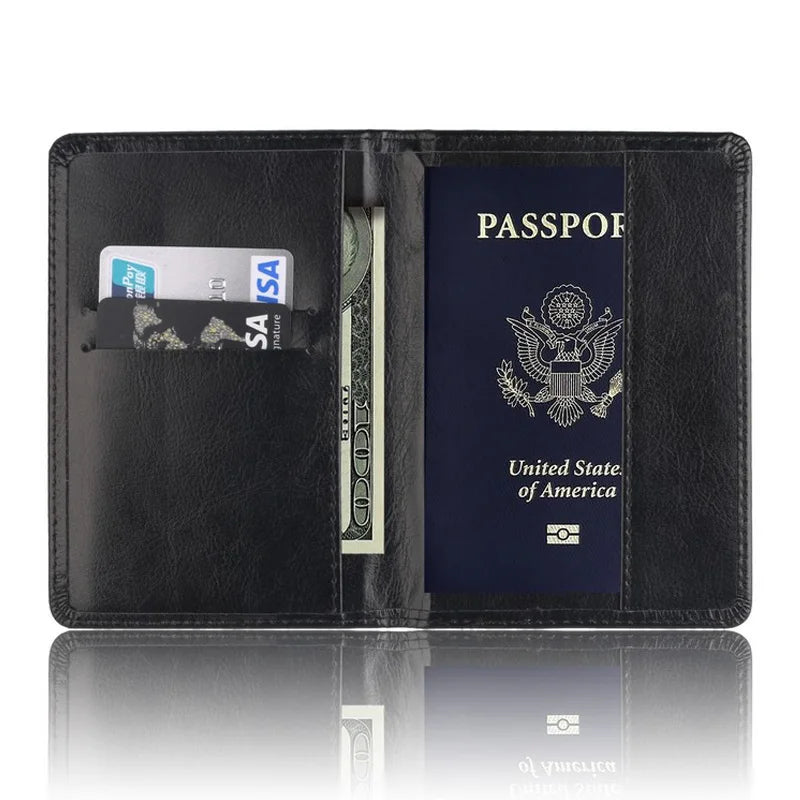 Casual PU Leather Passport Cover