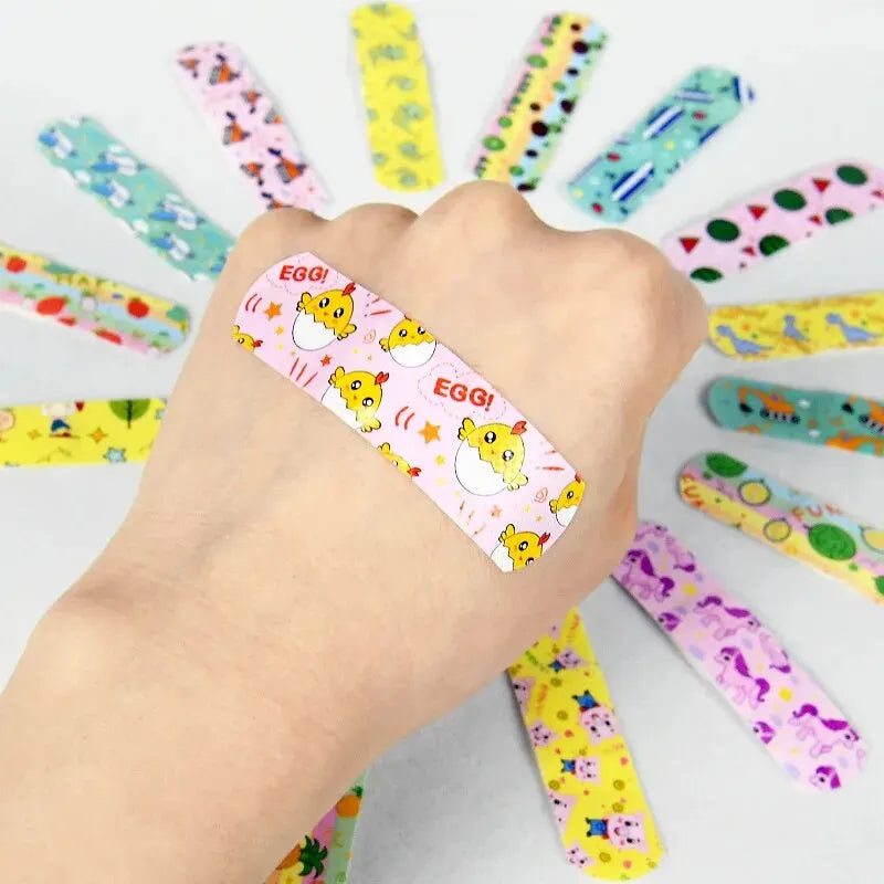 120Pcs Cartoon Animal Pattern Hemostatic Band-Aid