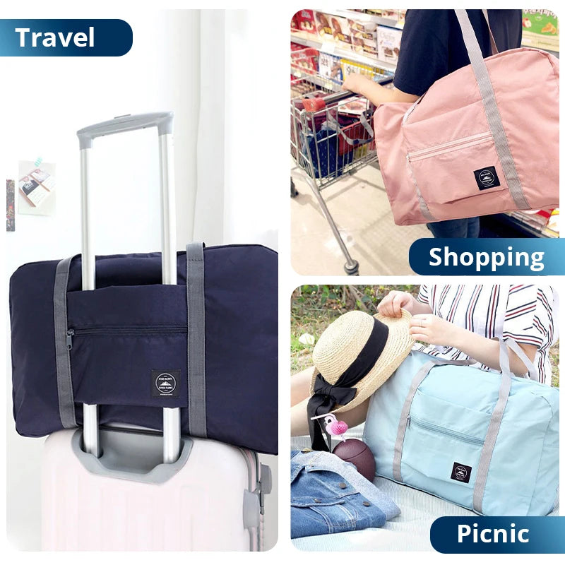 Two Pack Foldable Travel Duffel Bag