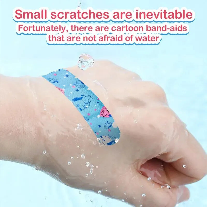 120Pcs Cartoon Animal Pattern Hemostatic Band-Aid