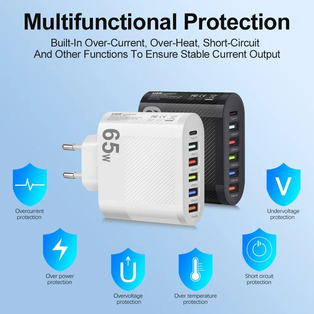 3.1A 5Ports Charging Adapter