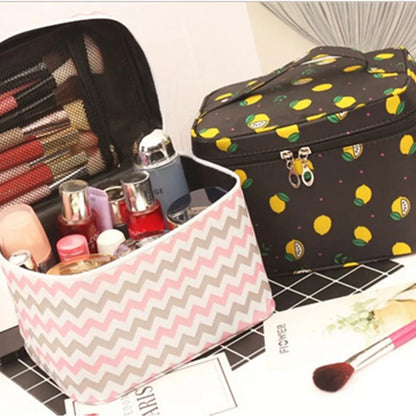 Large Capacity Cosmetic Bag with Zipper