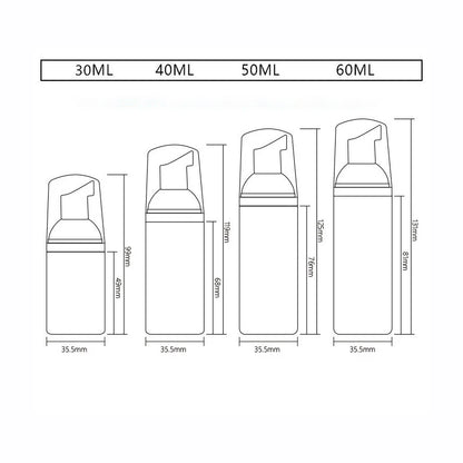 Travel Shampoo Mousse Dispenser | 30ml | 50ml | 60ml