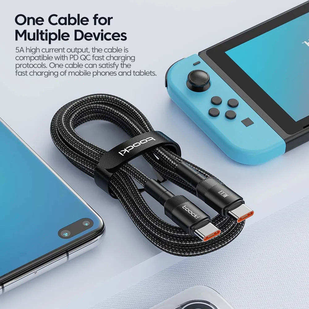 100W Type C to USB C Cable