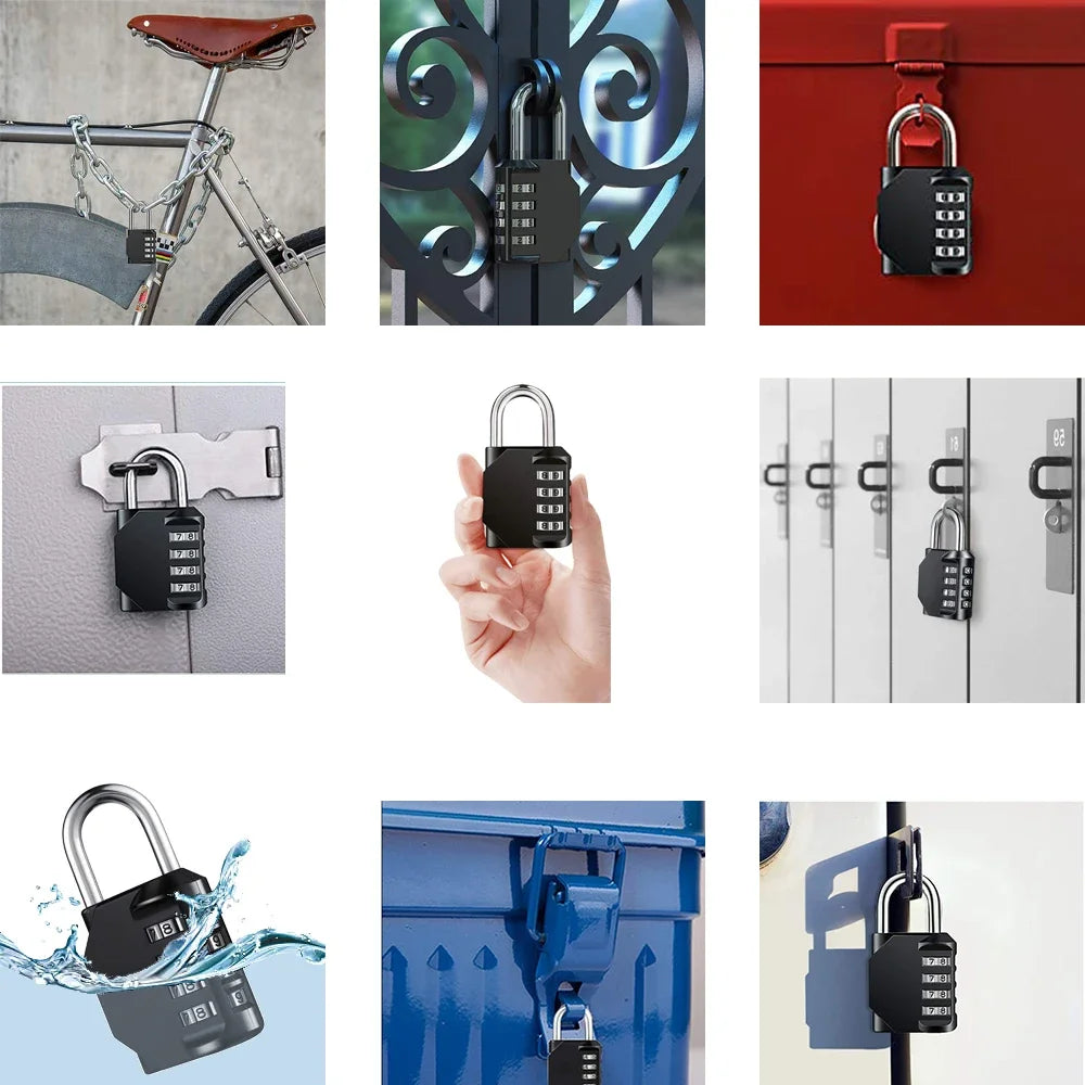 1pc Combination Resettable Lock | 4 Digit Padlock