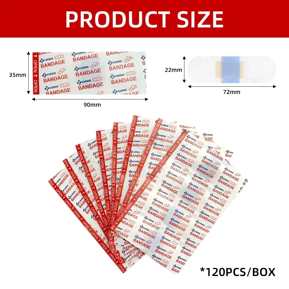 120pcs PU Transparent Waterproof Band Aid