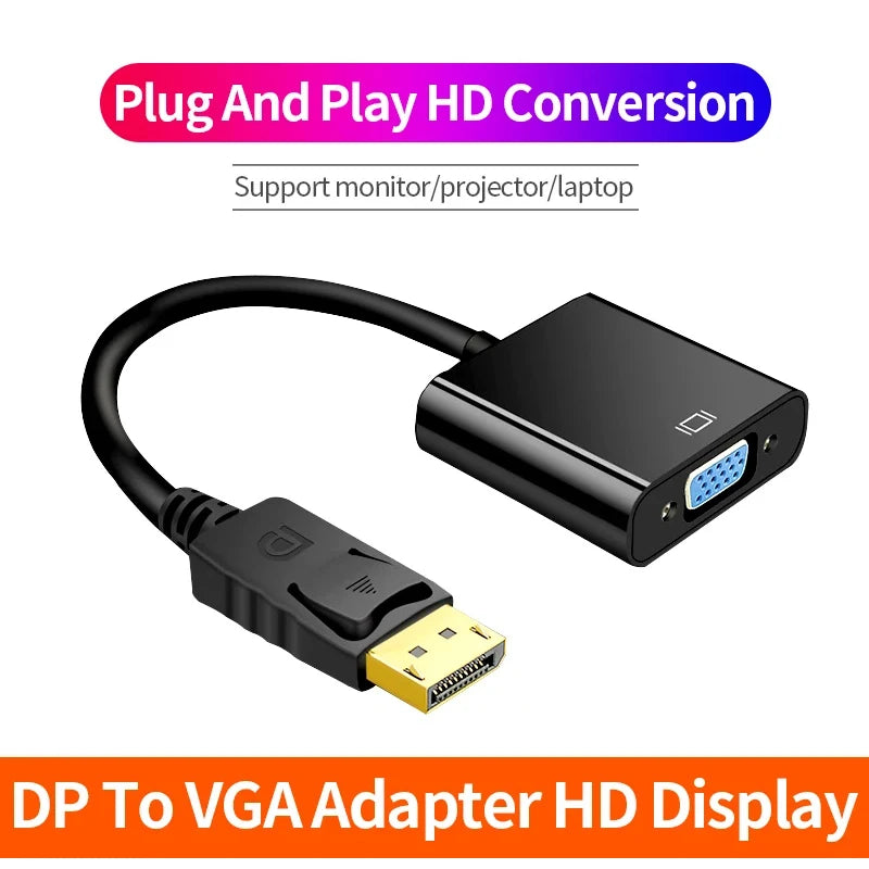 Display Port DP to VGA Adapter Cable For Projector