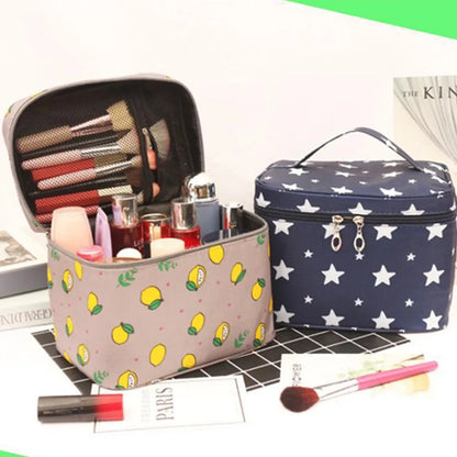 Large Capacity Cosmetic Bag with Zipper