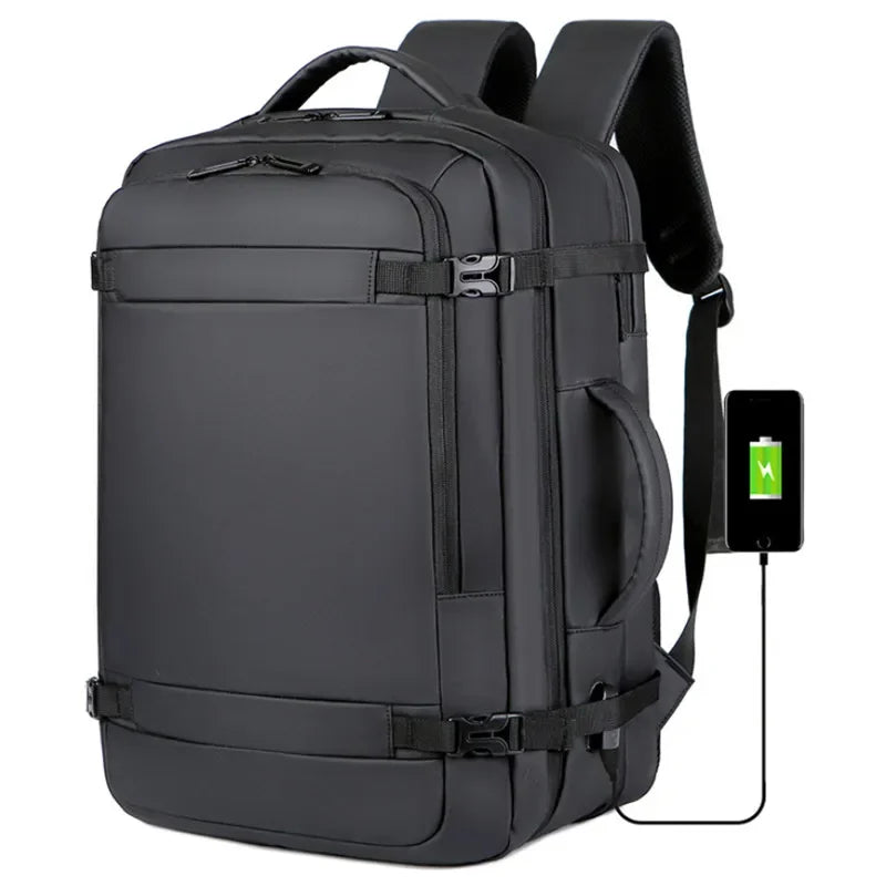 40L Expandable USB Travel Backpack