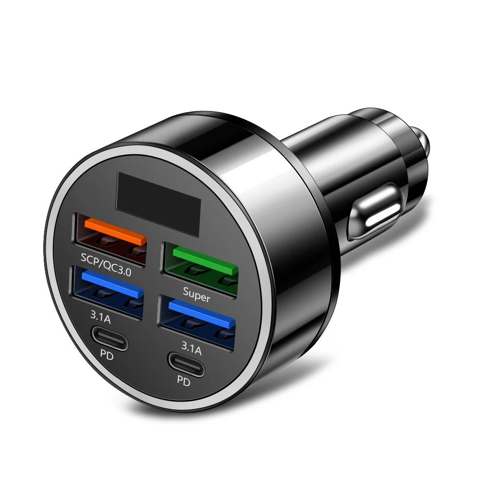 100W 6 Ports Car Charger