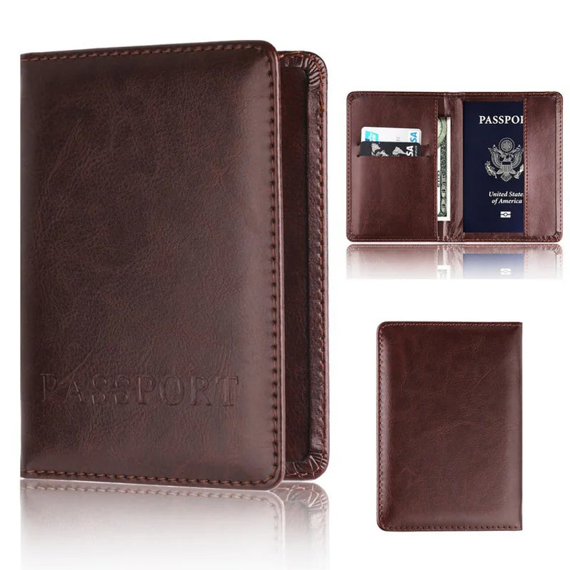 Casual PU Leather Passport Cover