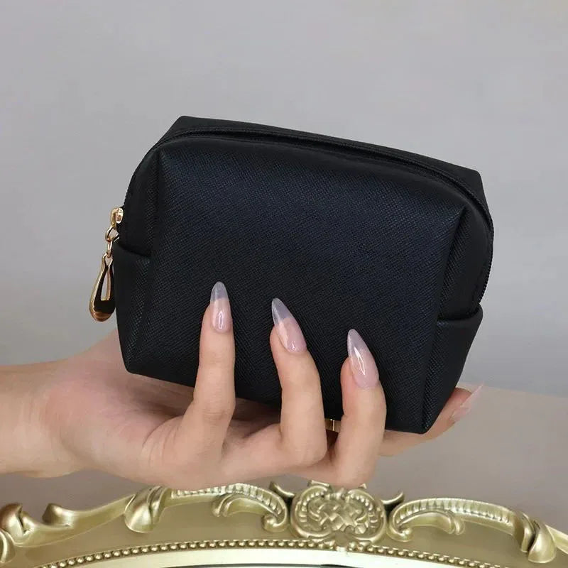 Women Cosmetic Bag Waterproof PU Leather