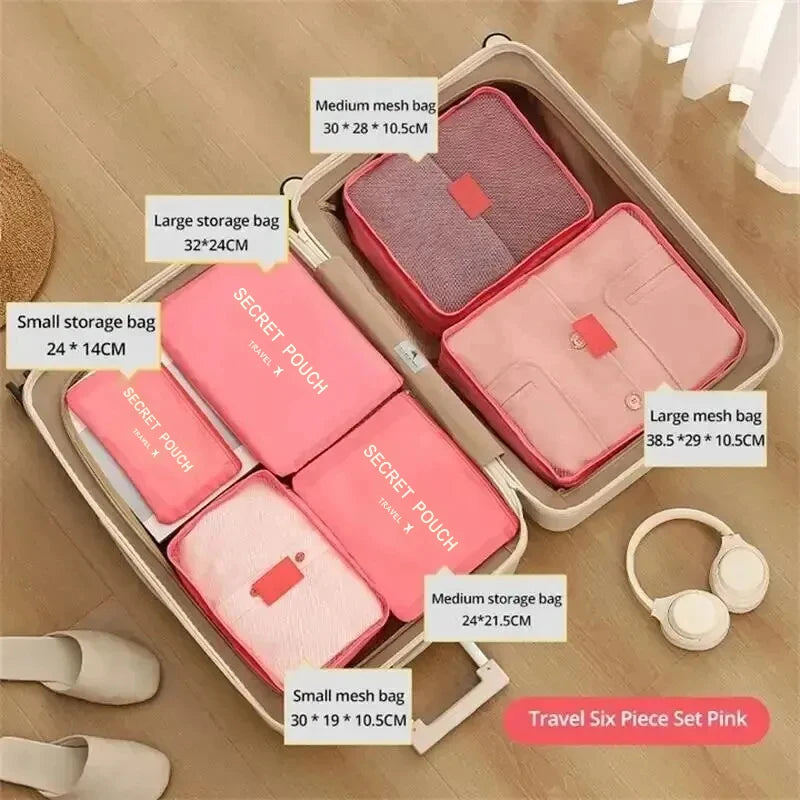 6pcs Travel Storage Bag