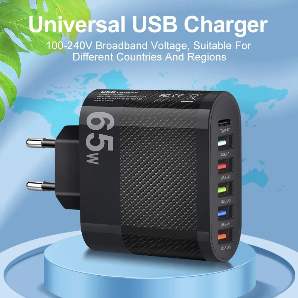 3.1A 5Ports Charging Adapter